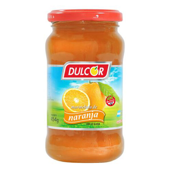 Dulcor mermelada frasco x454g naranja
