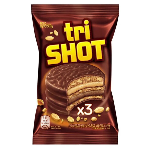 Tri shot alfajor x60g