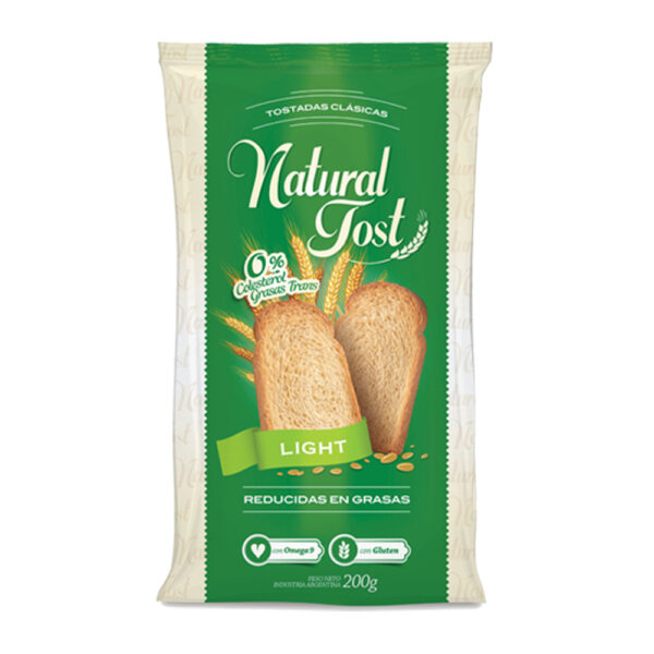 Natural tost tostadas x200g light
