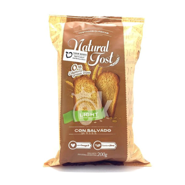 Natural tost tostadas x200g salvado
