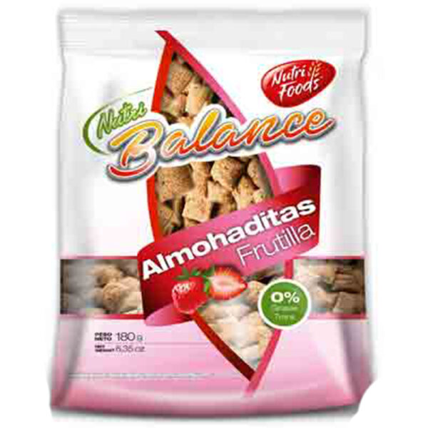 Nutri balance almohaditas frutilla 180g