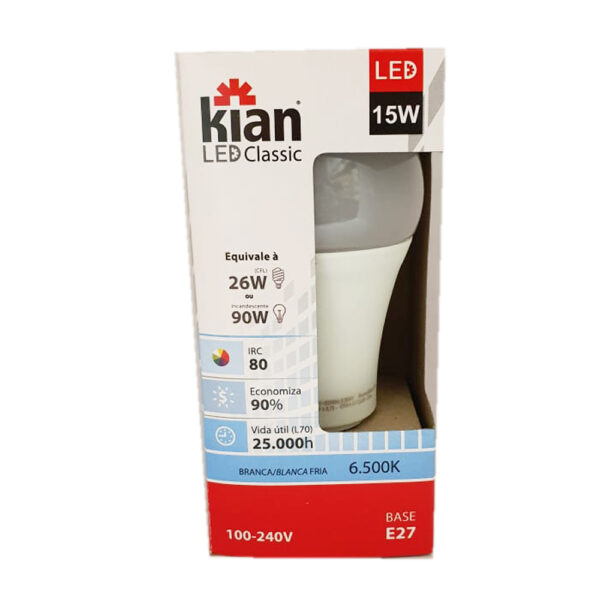 Kian led a60 125w luz fria