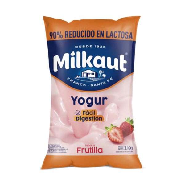 Milkaut yog x900g 0% lactosa frutilla