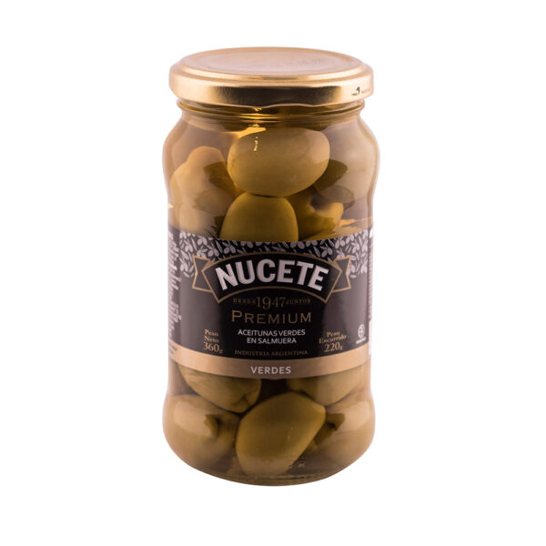 Nucete aceitunas 220g 7 premium frasco