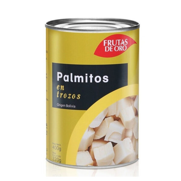 Frutas de oro palmitos trozos 400g