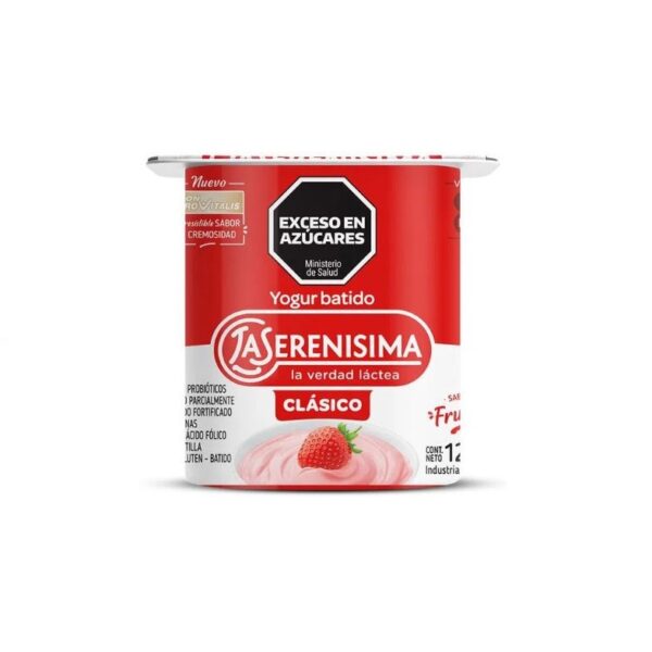 L s yogur clasico batido ent 120g frutilla