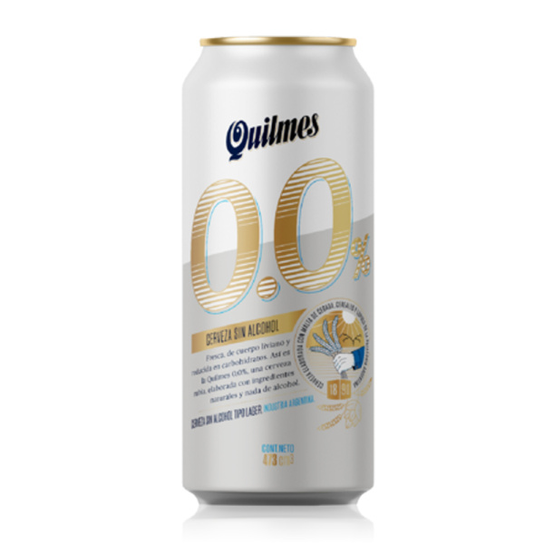 Quilmes lata 0,0 % s/alcohol x473ml