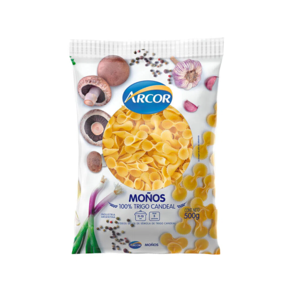 Arcor fideos 500g moños