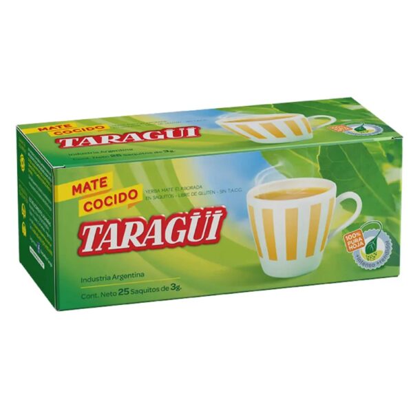 Taragui mate cocido 25u diamantado
