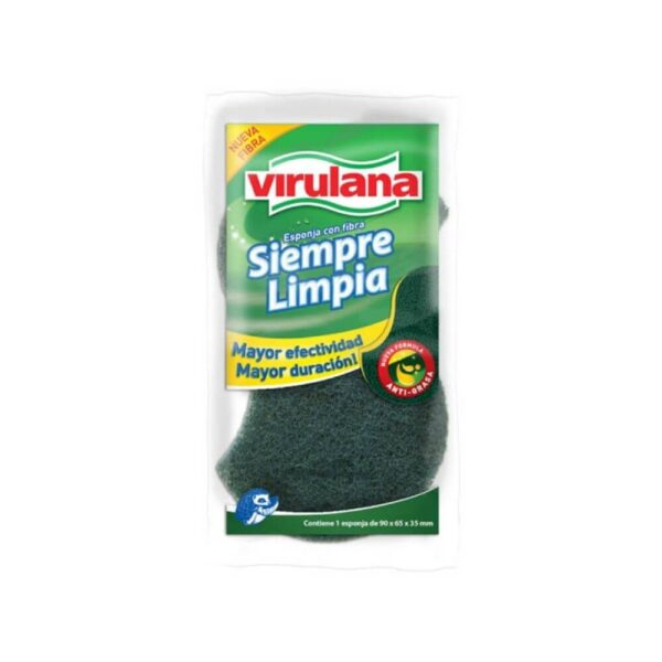 Virulana esponja siempre limpia