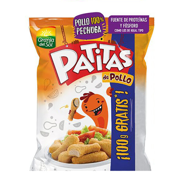 Granja del sol patitas pollo x1kg+100g
