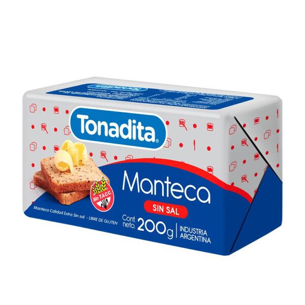 Tonadita manteca x200g sin sal