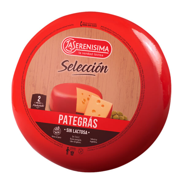 L s pategras sin lactosa x 100 gramos