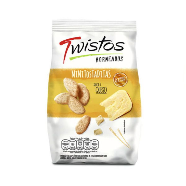Twistos mini tostaditas 95g queso