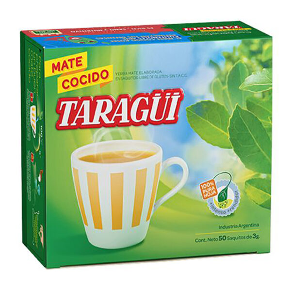 Taragui mate cocido 50u diamantado