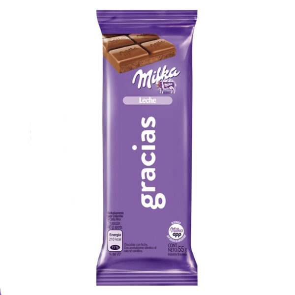 Milka chocolate x55g leche