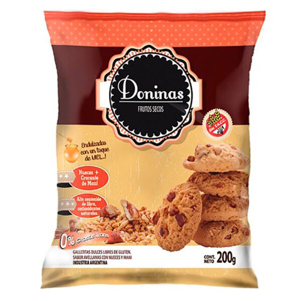 Doninas galletitas con nueces x200g