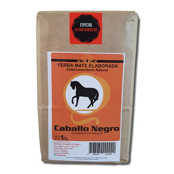 Caballo negro yerba x1kg barbacua
