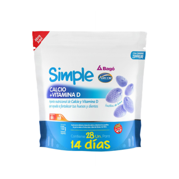 Arcor simple calcio+ vit d x28u