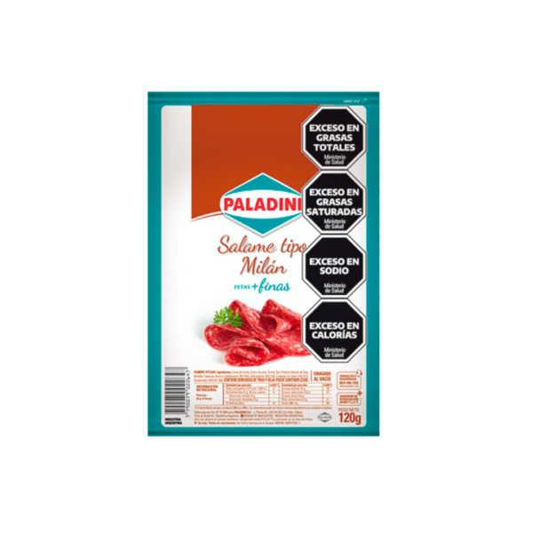 Paladini salame milan fetas finas 120g