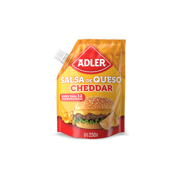 Adler salsa cheddar x250gr d/p