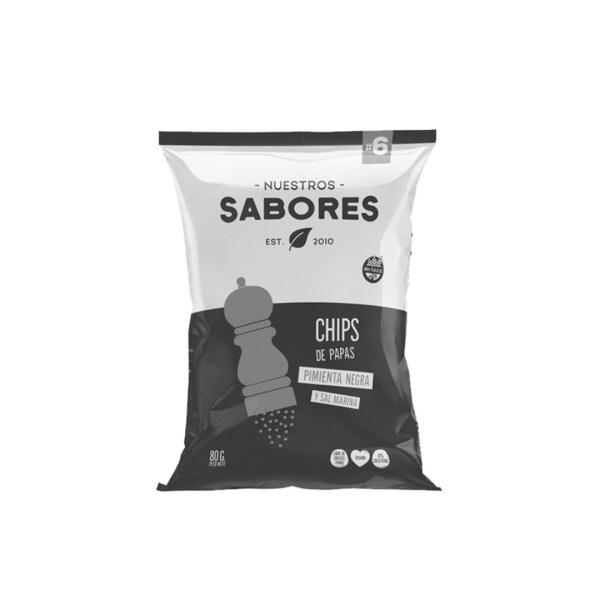 Chips papas pimienta c/sal marina 80g