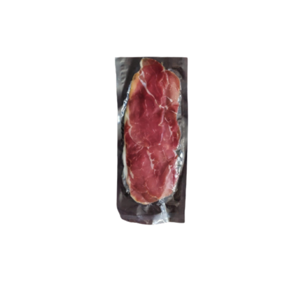 Monte carmelo jamon crudo feteado al vacio x 100 gramos