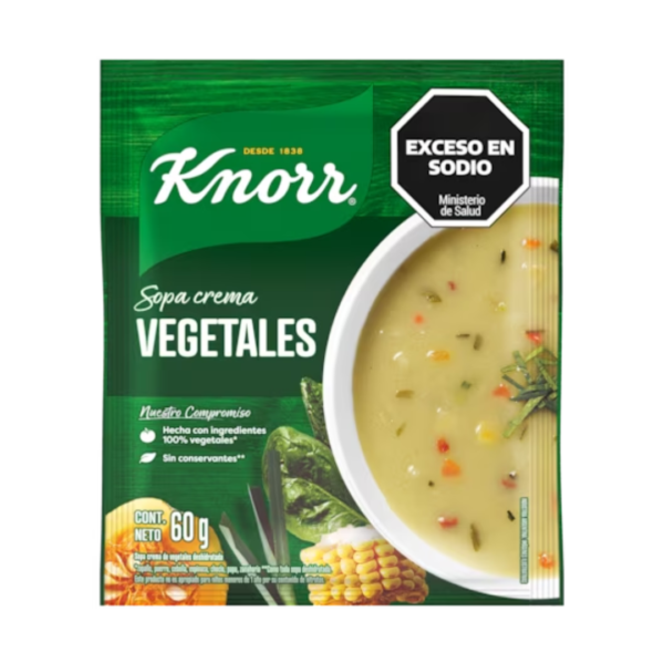 Knorr sopa crema 60g vegetales