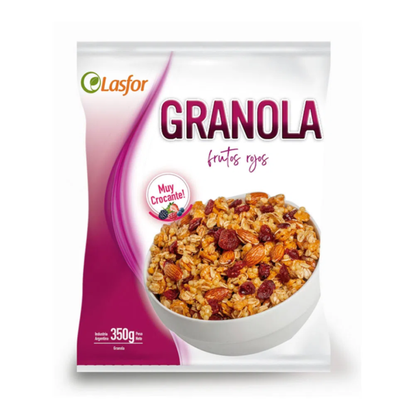 Lasfor granola x350g frutos rojos