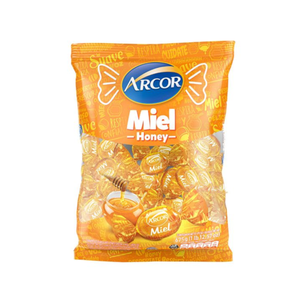 Arcor caramelo 675g rell miel