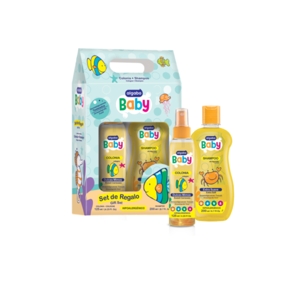 Algabo baby set regalo colonia + shampoo