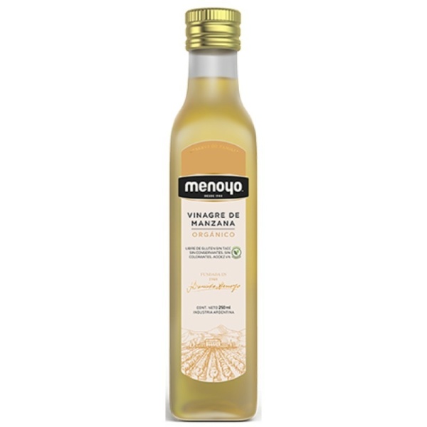Menoyo vinagre organico x 250cc manzana