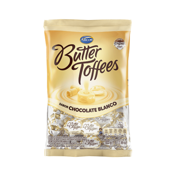 Butter toffees choc. blanco 822gr