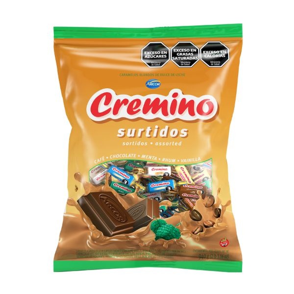 Arcor caramelo x940g cremino surtido