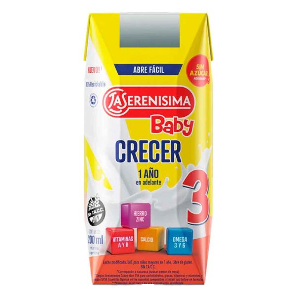 L s leche baby crecer 3 x 200ml