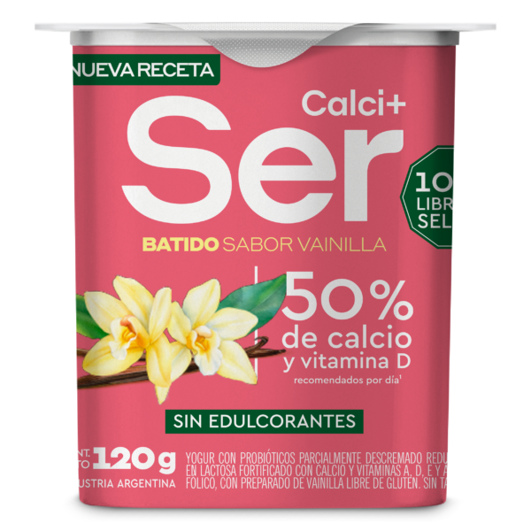 Ser yogur calcio batido 120g vainilla