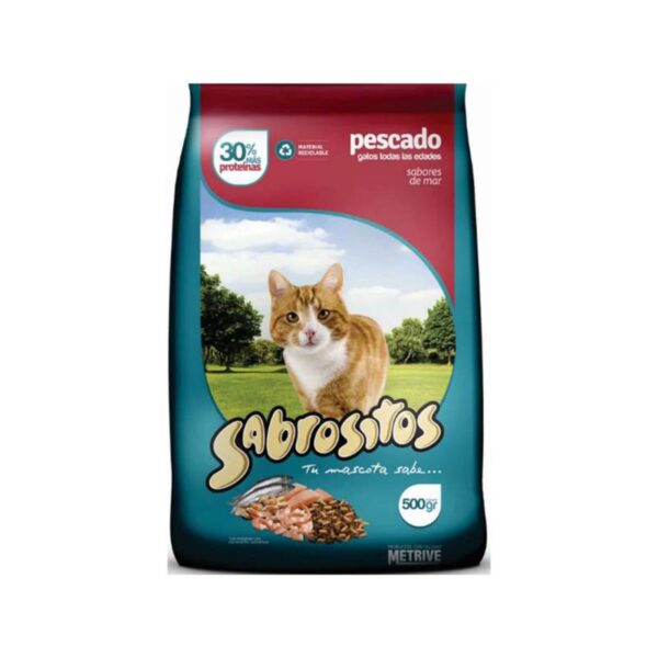 Sabrositos gato pescado x500g todas las edades