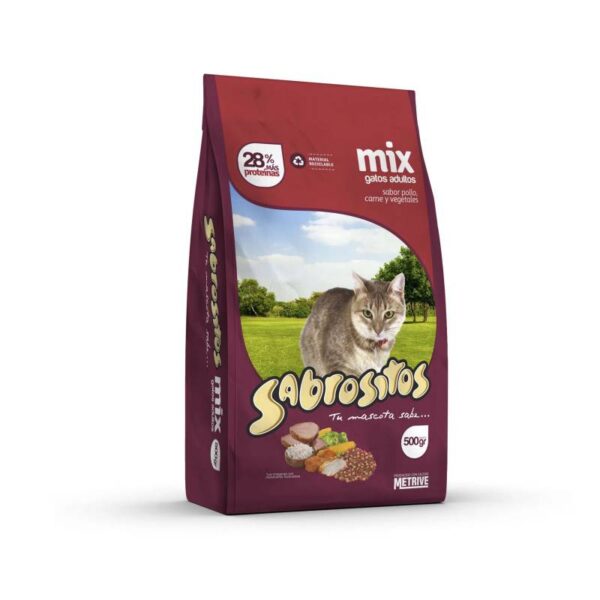 Sabrositos gato pollo x500g adultos