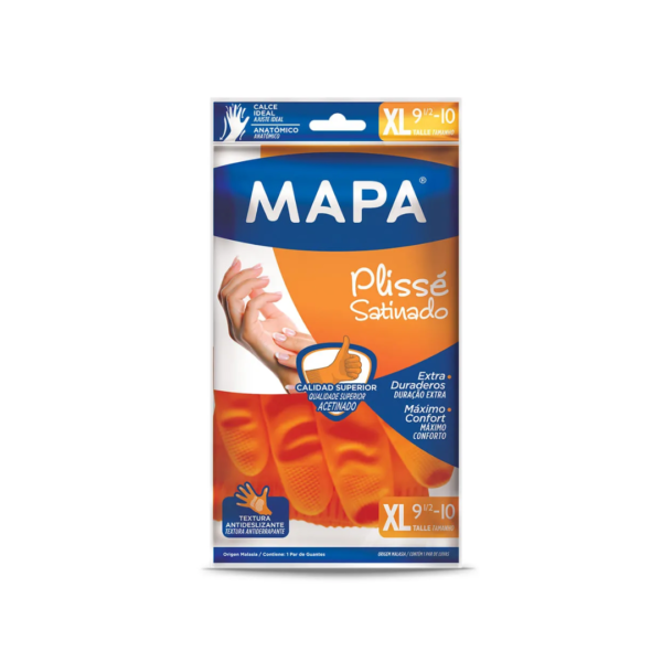 Mapa plisse guantes satinado xl