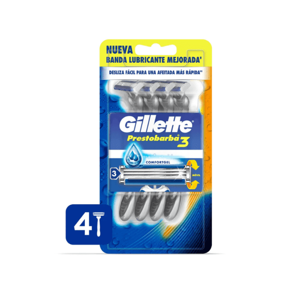 Gillette prestobarba 3 regular x4u