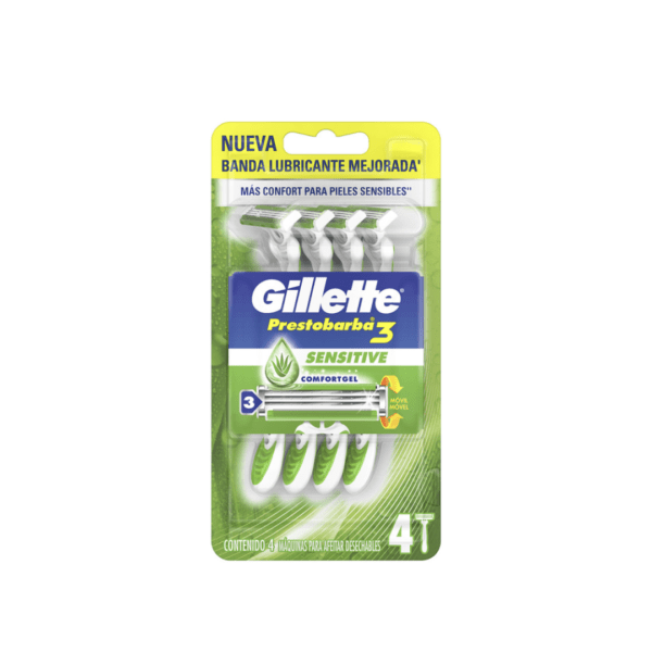 Gillette prestobarba 3 sensitive x4u