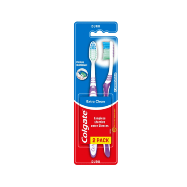 Colgate cepillo extra clean duro x2u