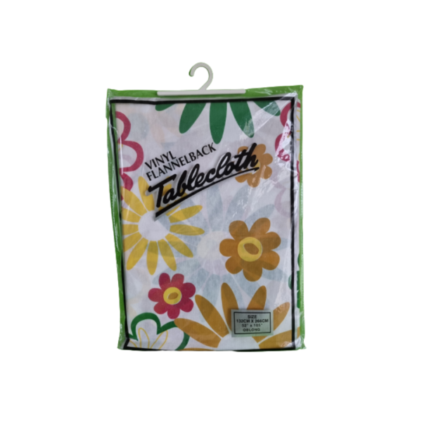 Mantel vinilo oblong rect 132 x 266cm