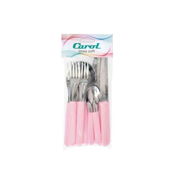 Carol cubiertos jgo bolsa x16u
