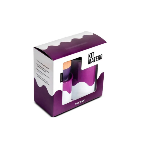 Marwal set latas c/onda mate madera