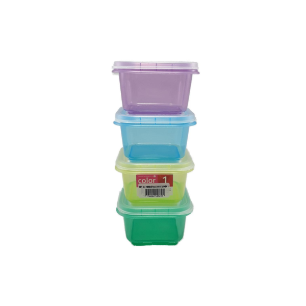 Practi hogar set x4u hermeticos 300cc