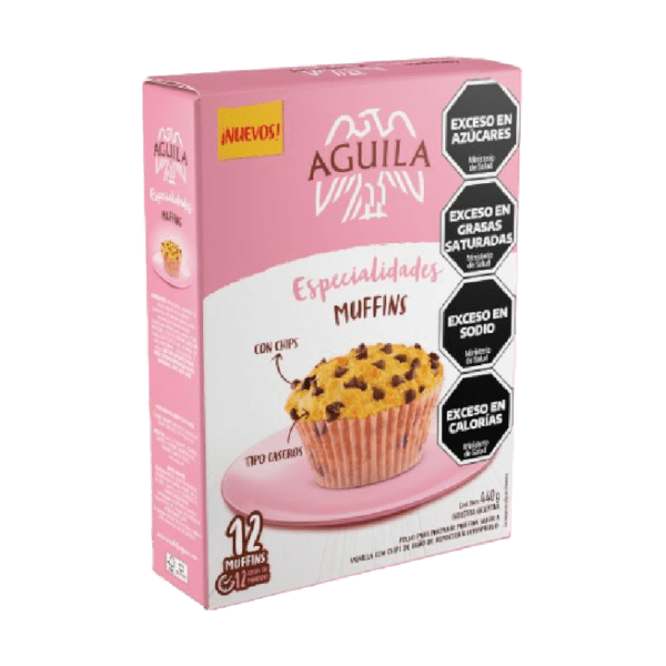 Aguila muffins con chips 440g